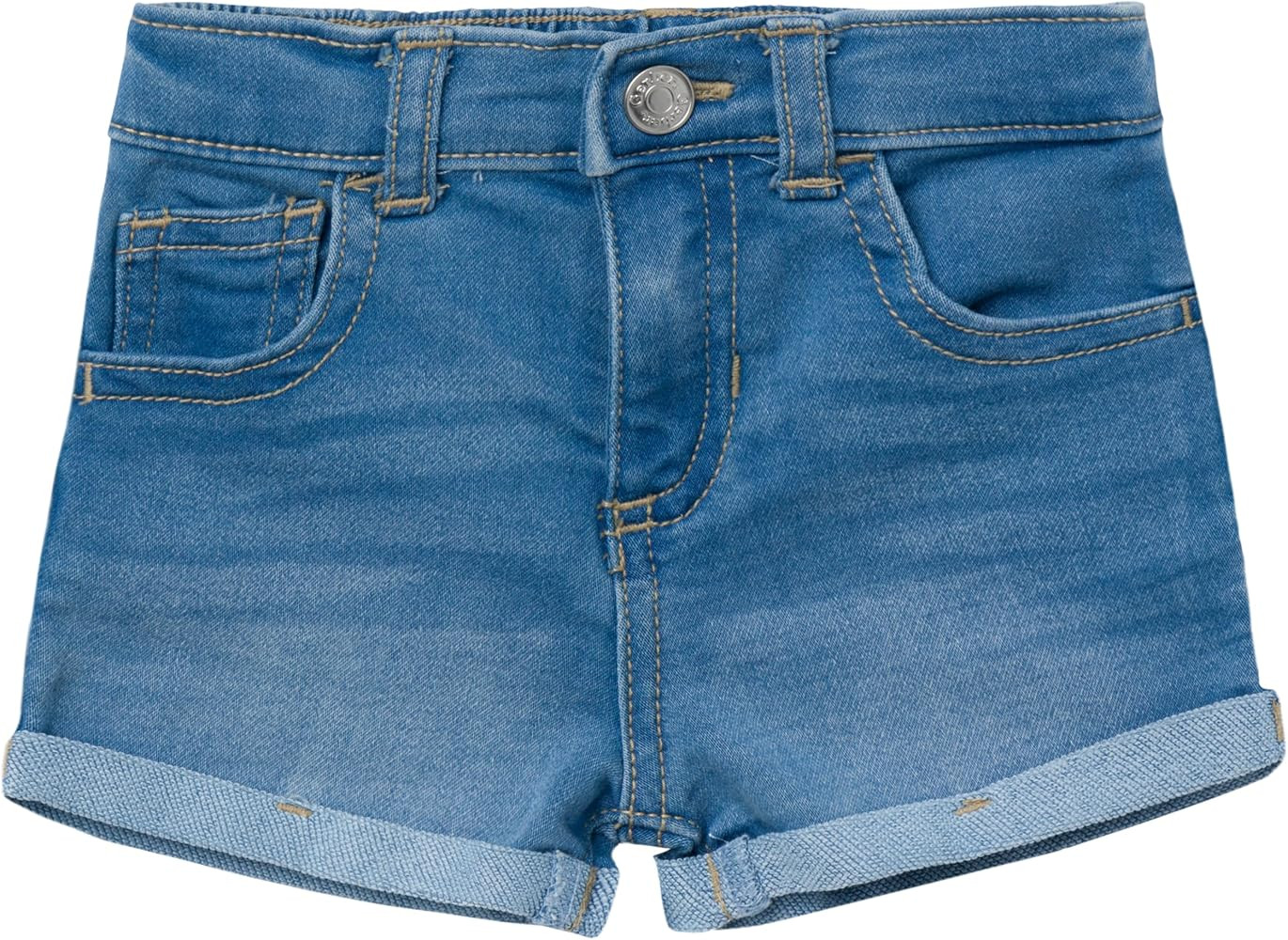 Gerber Baby-Girls Baby and Toddler Girls Cuffed Denim Shorts | Amazon (US)
