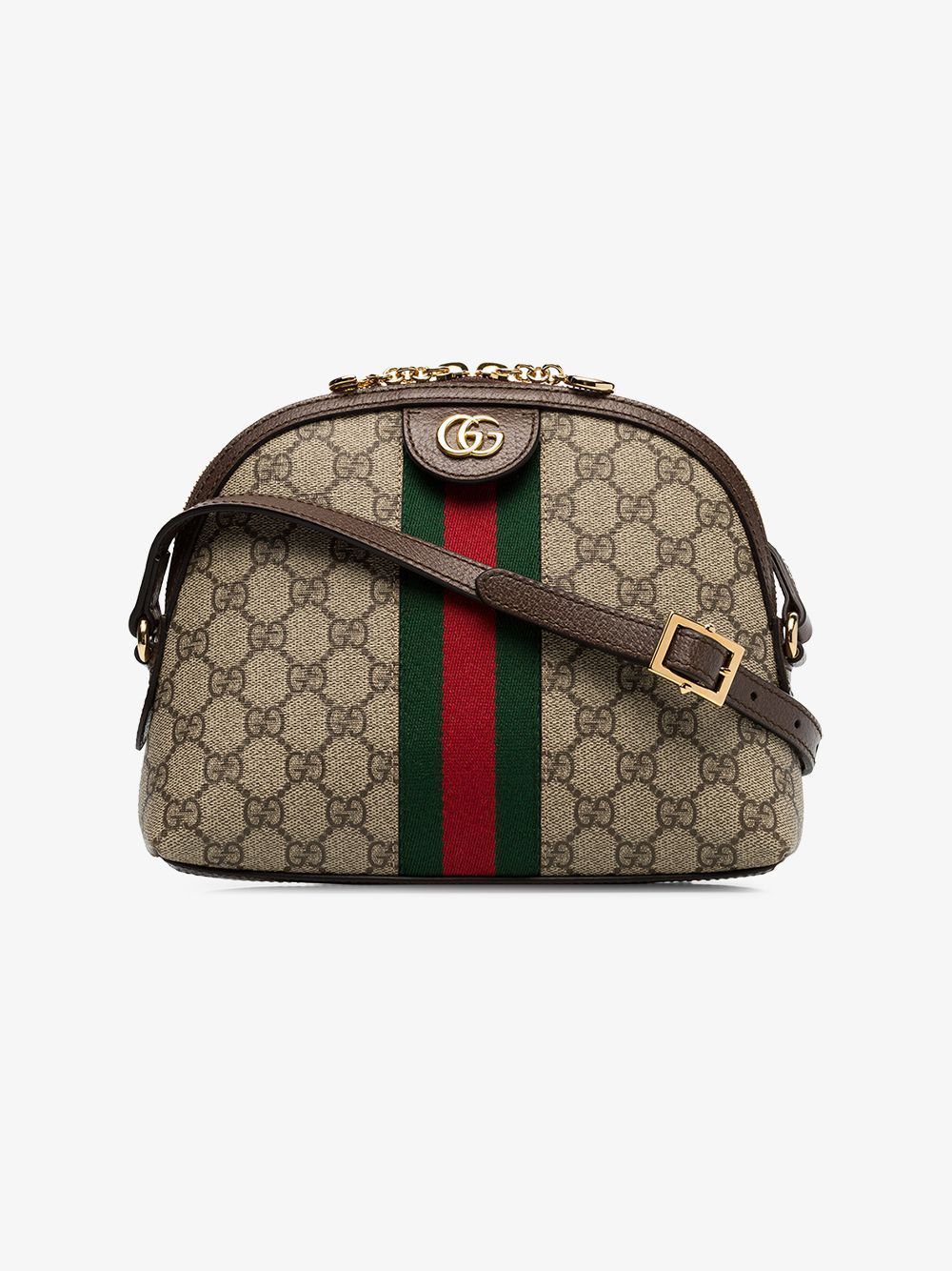 Gucci brown Ophidia small GG Supreme shoulder bag | Browns Fashion