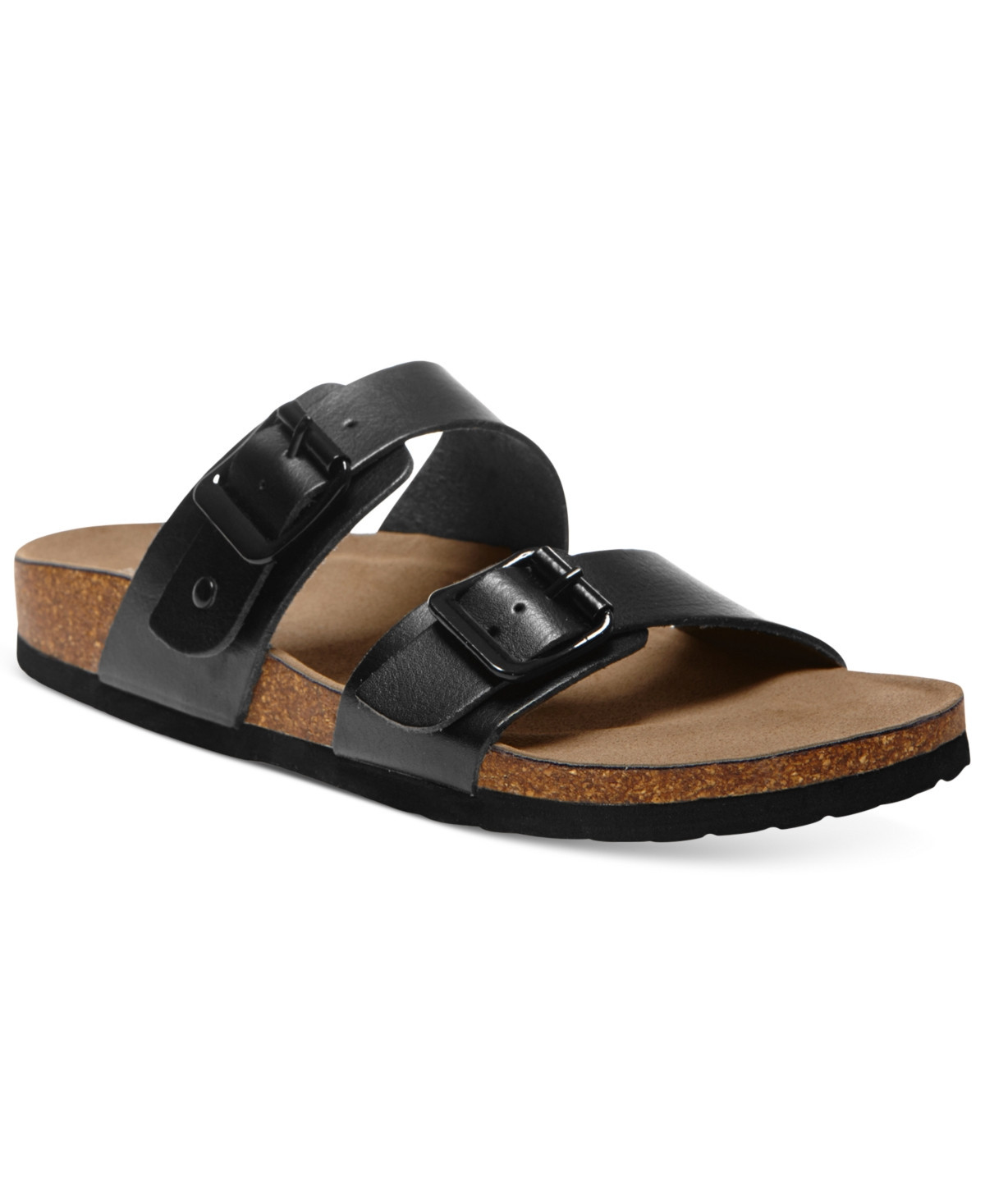 Madden Girl Brando Footbed Sandals - Black | Macy's