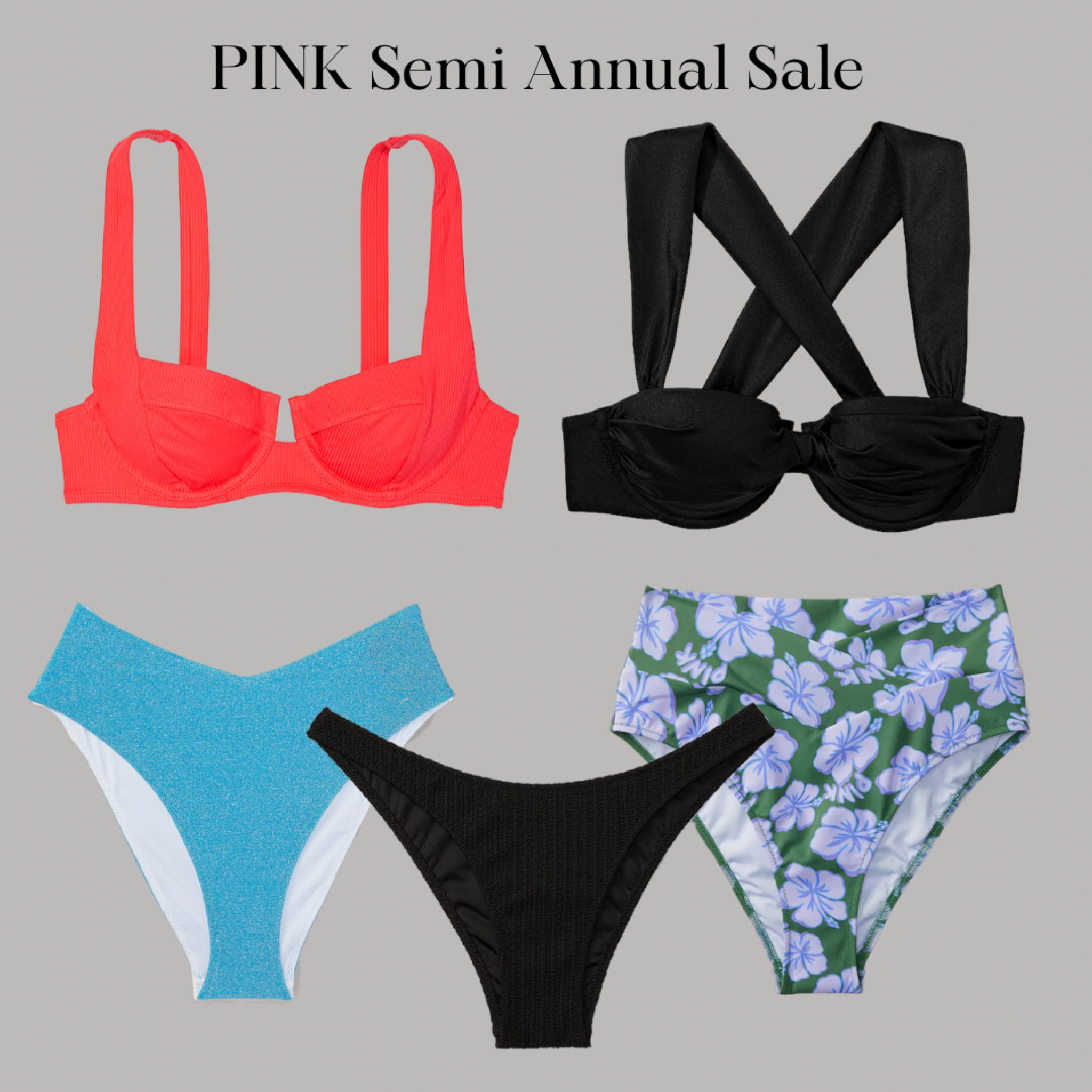 Victorias Secret PINK Seni Annual Sale ✨

$3.99 swim tops and bottoms!!!

#LTKsalealert #LTKbeauty #LTKstyletip