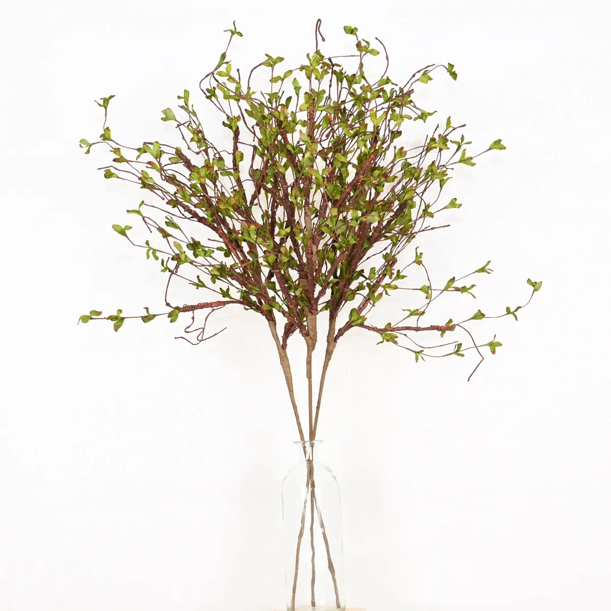 36" Artificial Farmhouse Twig Branches Floral Arrangement For Vase Filler, Long Stem Faux Leafage... | Wayfair North America
