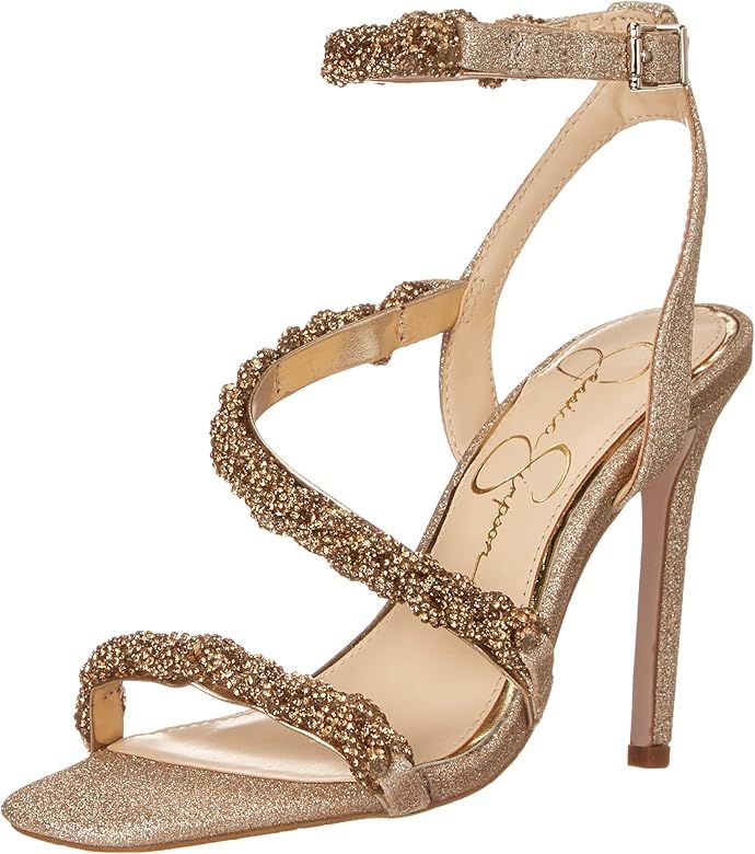 Jessica Simpson Women's Oriema Embellished Dress Sandal Heeled | Amazon (US)