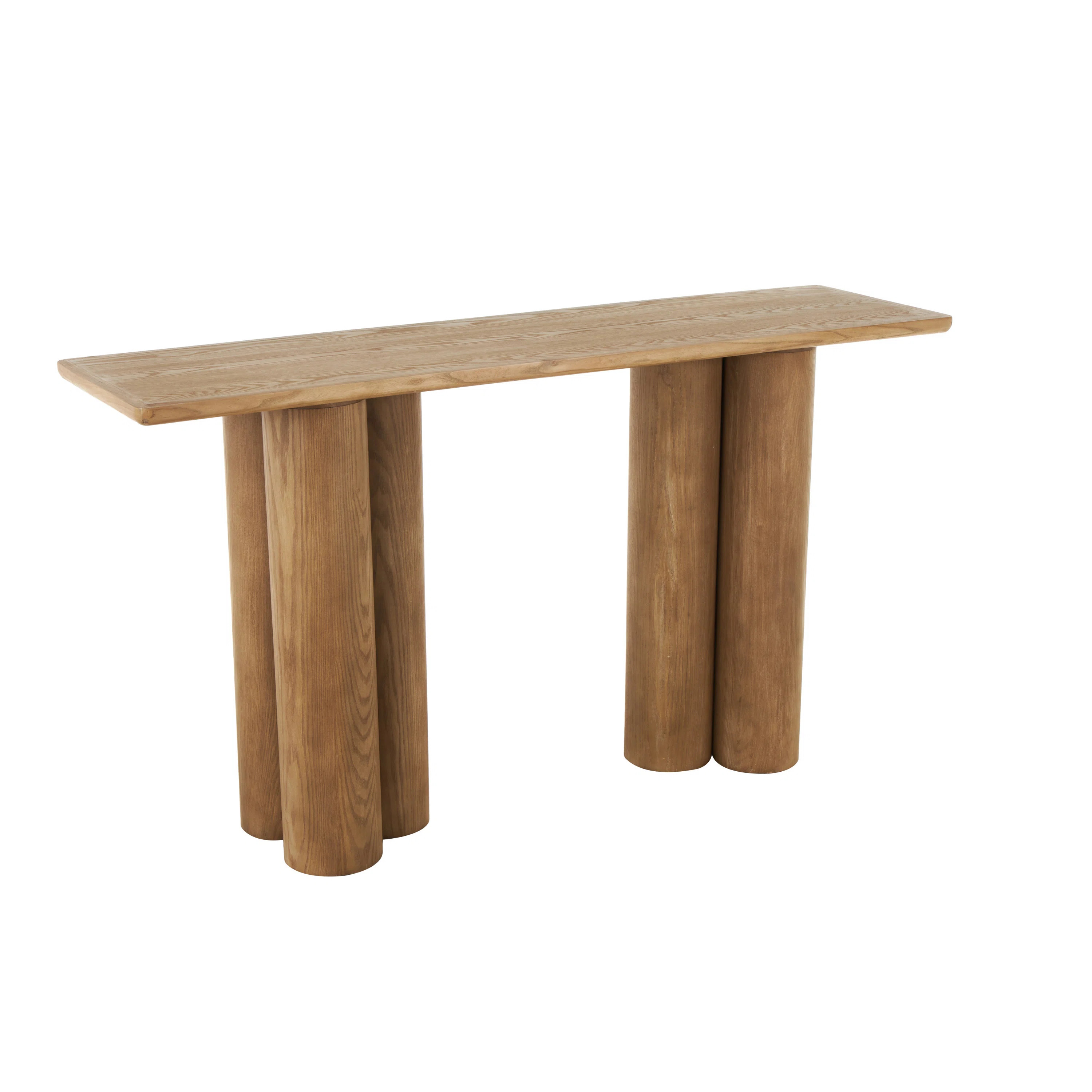 Loon Peak® Cole And Grey Wood Handmade Console Table With Pillar Legs | Wayfair | Wayfair North America