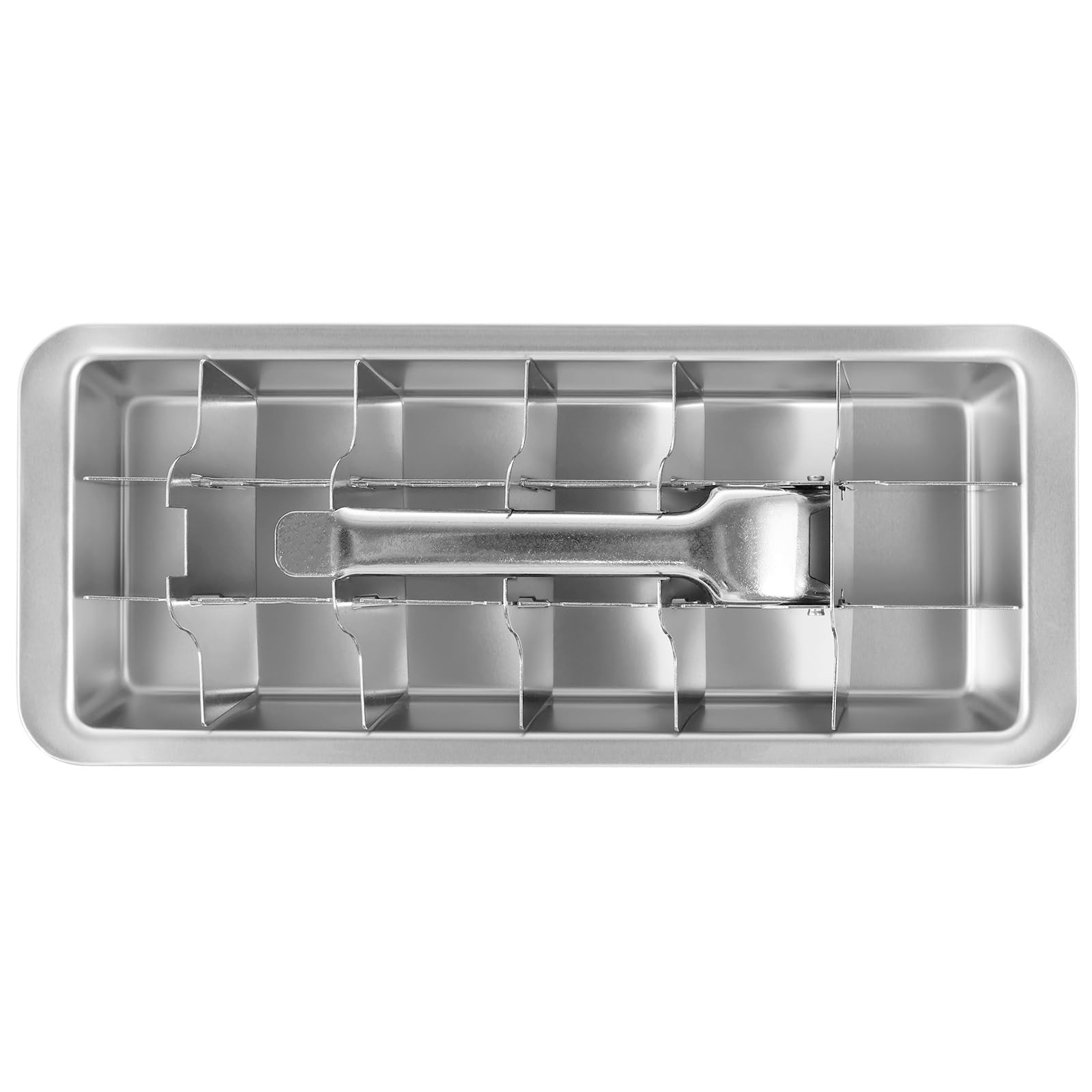Stainless Steel Ice Cube Tray 18 Slot Removable Metal Ice Cube Maker with Handle Easy to Release ... | Amazon (UK)