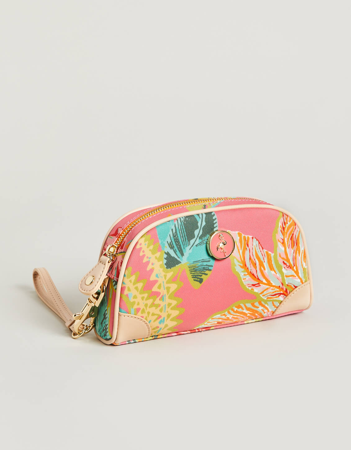 Golf Accessory Pouch LW Queenie Tropical Floral Pink | Spartina 449