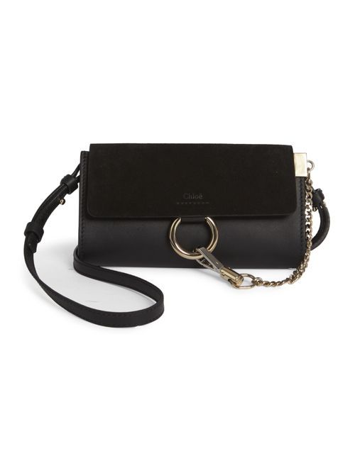 Mini Faye Leather &amp; Suede Shoulder Bag | Saks Fifth Avenue