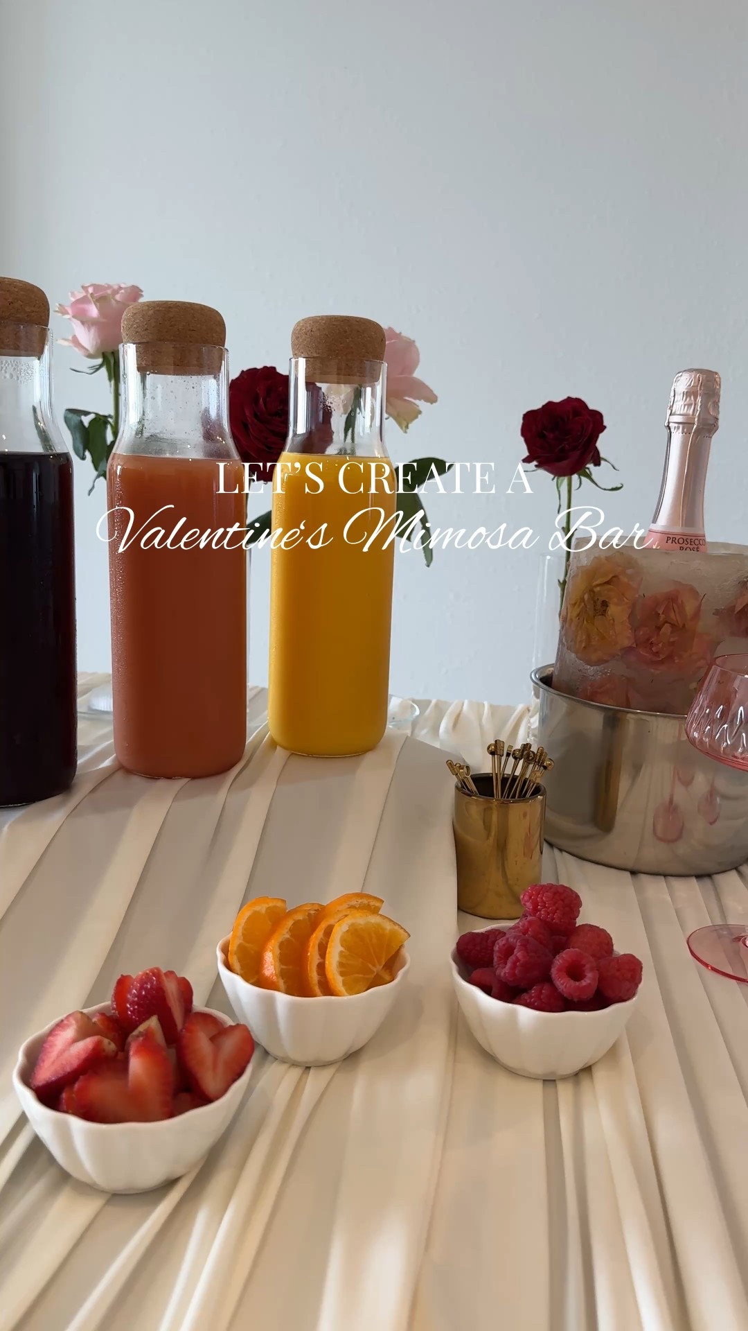 Set up a Valentine’s mimosas bar with me 🥂🍊

#mimosabar #valentinesmimosabar #galentinesmimosabar #valentinesday #galentines 

#LTKHome