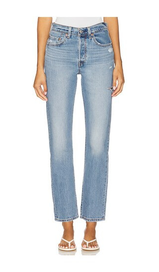 LEVI'S 501 Straight Leg Jeans in Blue. - size 29 | Revolve Clothing (Global)