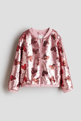 H & M - Sequined Bomber Jacket - Pink | H&M (US + CA)