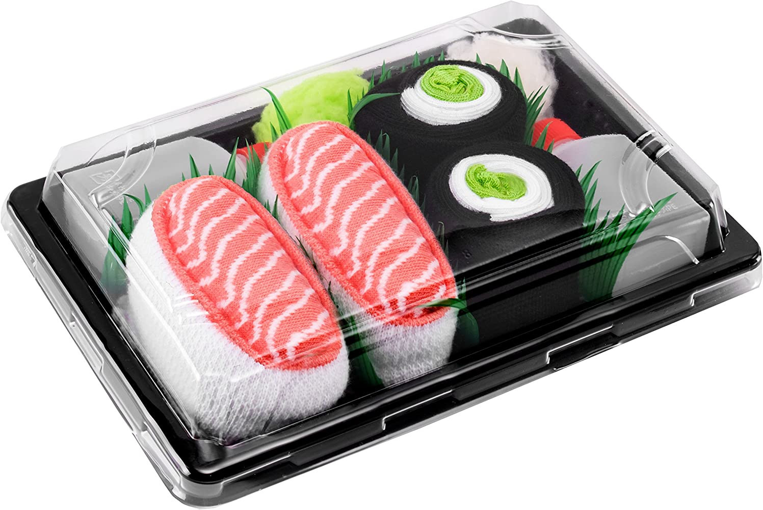 Rainbow Socks - Men's Women's - Sushi Socks Box Salmon Cucumber Maki - 2 Pairs | Amazon (US)