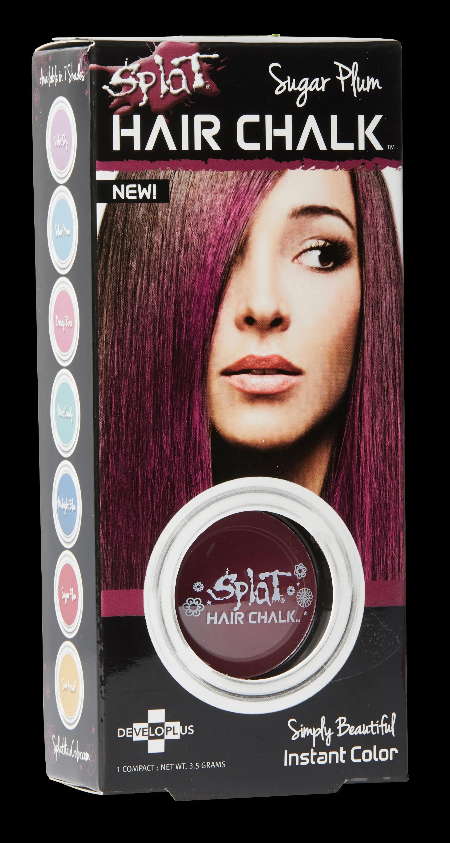 Splat Midnight Blue Hair Chalk, Temporary Blue Hair Color Highlights | Walmart (US)