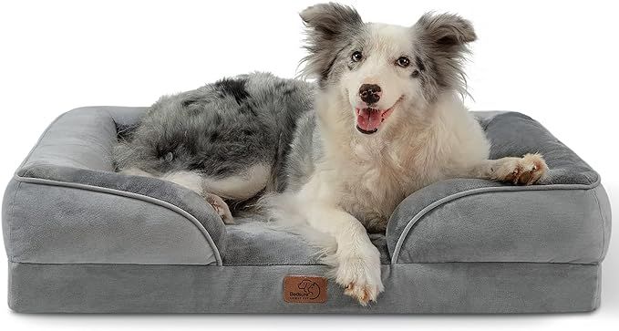 BEDSURE Large Orthopedic Dog Bed for Large Dogs - Big Waterproof Dog Bed Large, Foam Sofa with Re... | Amazon (US)