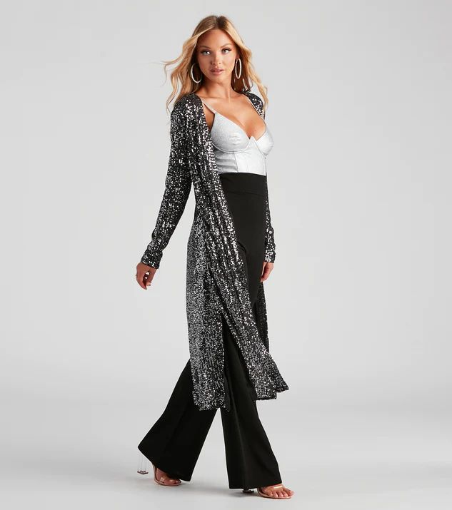 All The More Glitz Sequin Duster | Windsor Stores