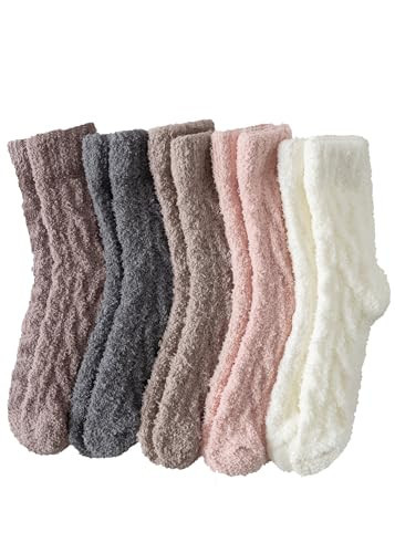Runyizhenzhi Warm & Cozy Gifts for Women, Fluffy Fuzzy Sock, Plush Sleeping Slipper Socks - Soft Warm Fabric,C01458 | Amazon (US)