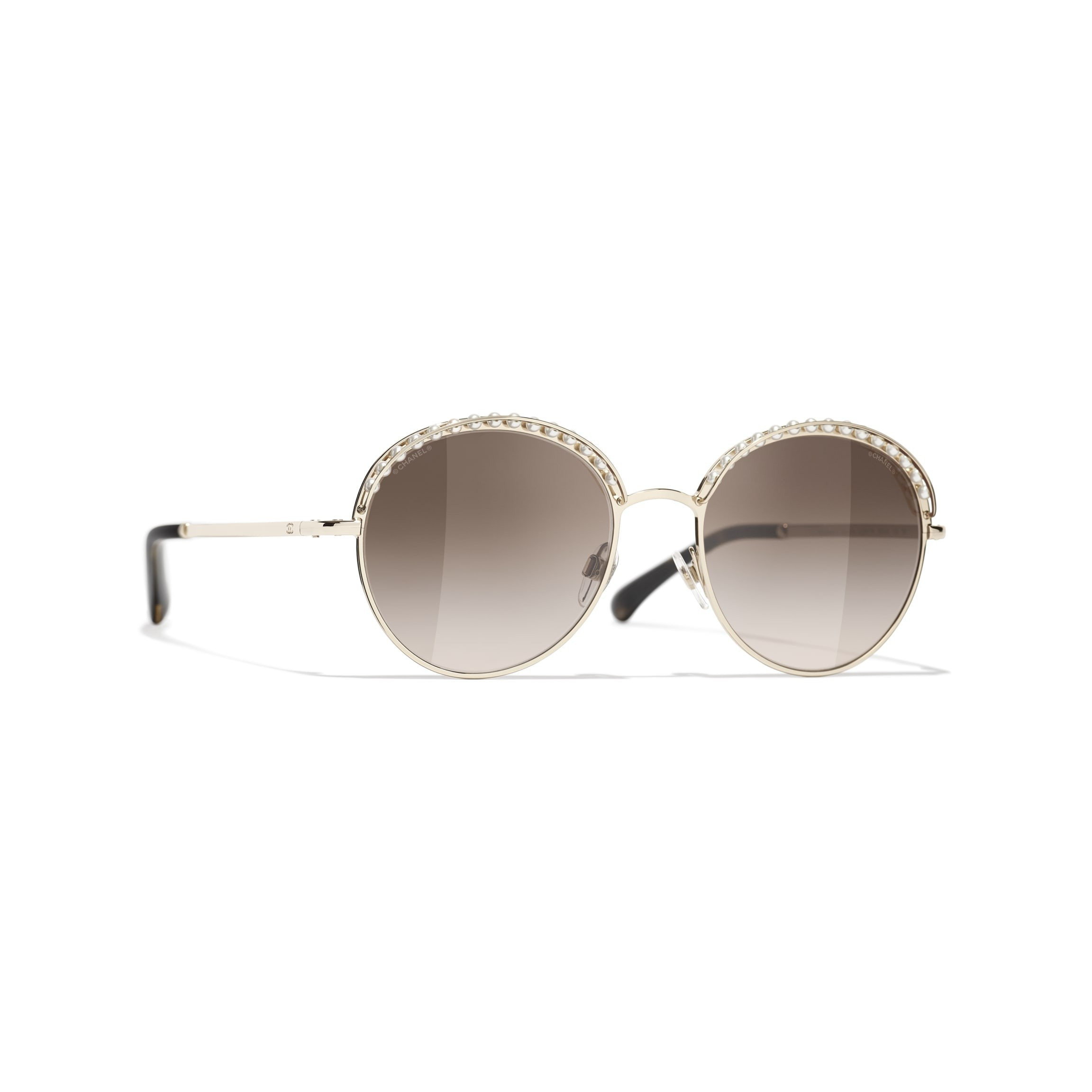 Round Sunglasses Gold Round Sunglasses | CHANEL | Chanel, Inc. (US)