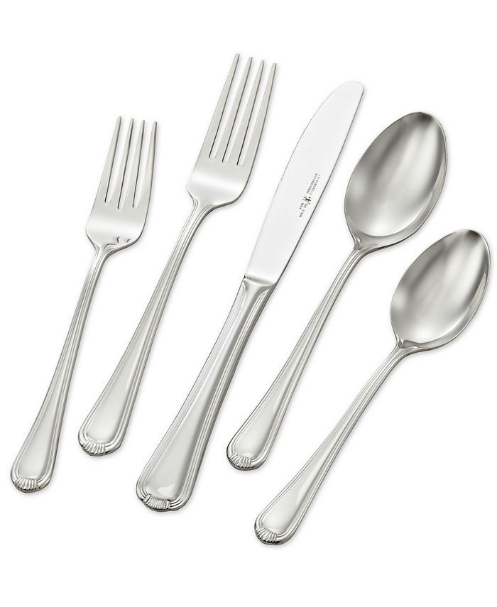 J.A. Henckels Zwilling Alcea 18/10 Stainless Steel 65-Piece Flatware Set, Service for 12 & Review... | Macys (US)