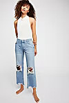 Maggie Mid-Rise Straight-Leg Jeans | Free People (Global - UK&FR Excluded)