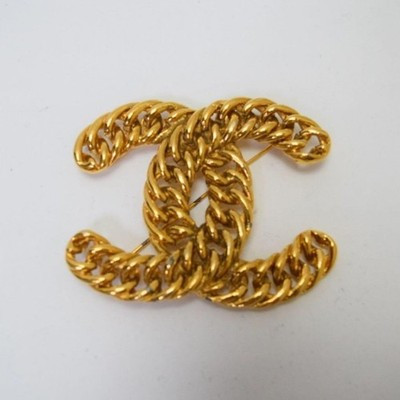 CHANEL CC Logos  Pin Brooch Gold | eBay | eBay US