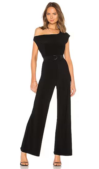 Drop Shoulder Jumpsuit in Black | Revolve Clothing (Global)