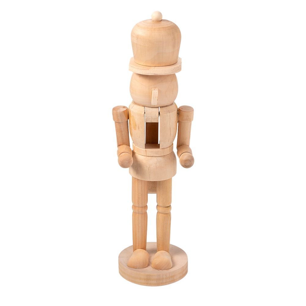 DIY 3D Unfinished Wood Nutcrackers - 2 Pc. Natural | Oriental Trading Company