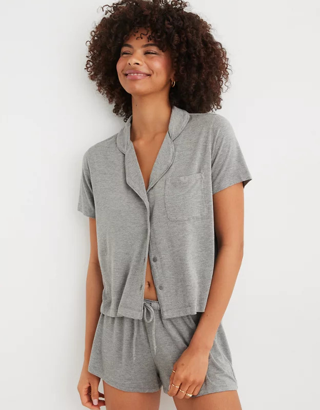 Aerie Real Soft Pajama Shirt | Aerie