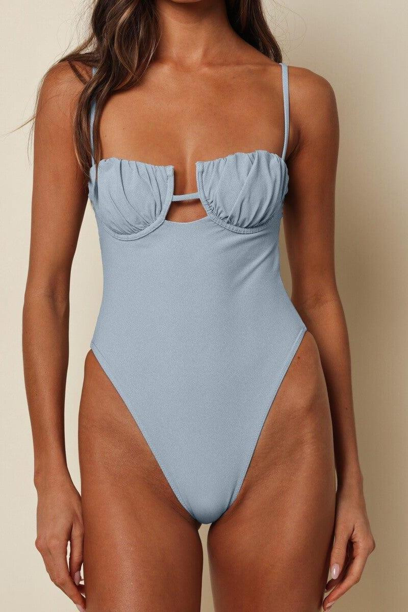 Light Denim Petal One-Piece | Montce