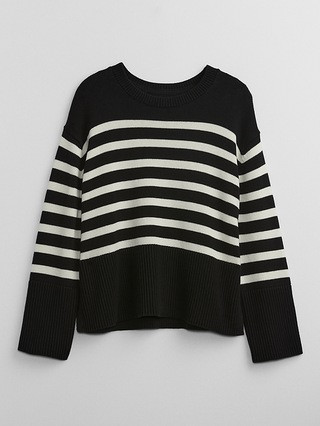 Stripe Crewneck Tunic Sweater | Gap Factory