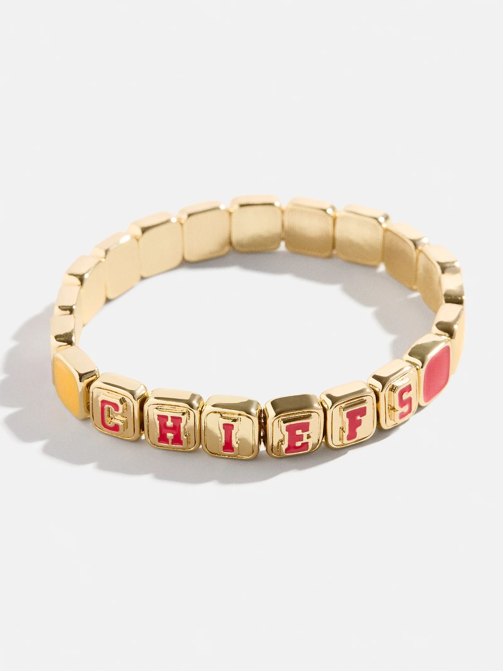 WEAR By Erin Andrews X BaubleBar Kansas City Chiefs Tile Bracelet - Kansas City Chiefs | BaubleBar (US)