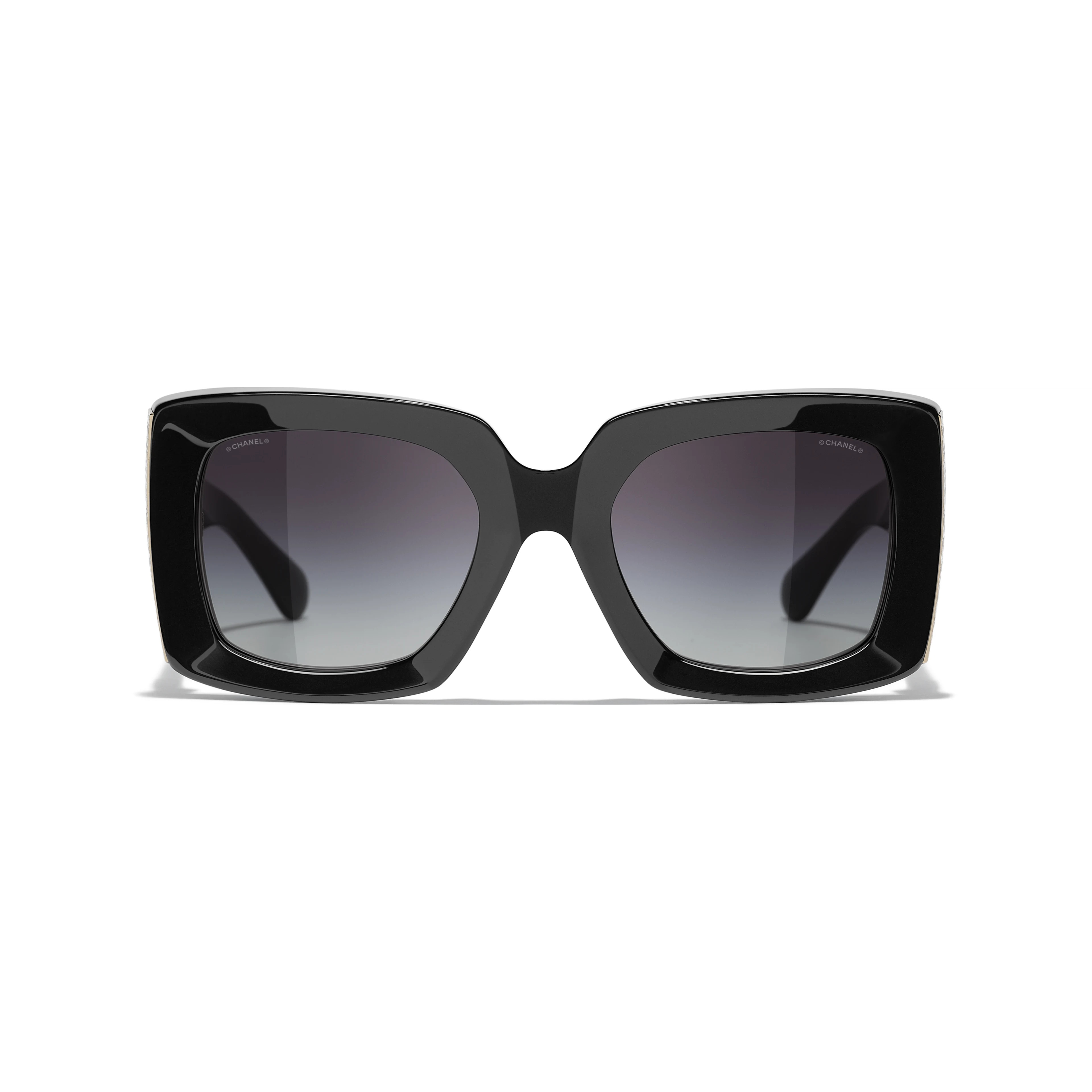 Sunglasses: Rectangle Sunglasses, acetate — Fashion | CHANEL | Chanel, Inc. (US)