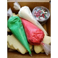 Diy Christmas Holiday Winter Sugar Cookie Decorating Activity Kit Set Buttercream Icing Sprinkles Fresh Made To Order Baked From Scratch | Etsy (US)
