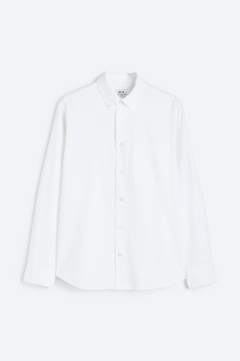 H & M - Essentials No 4: THE OXFORD SHIRT - White | H&M (UK, MY, IN, SG, PH, TW, HK)