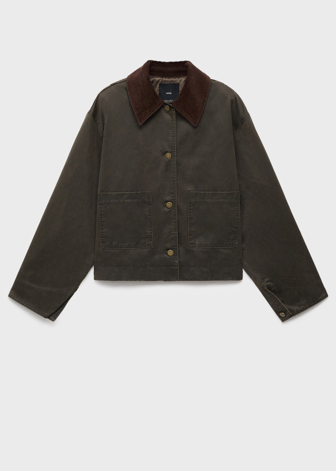 Denim barn jacket with corduroy collar | Mango (US/MX/AU)