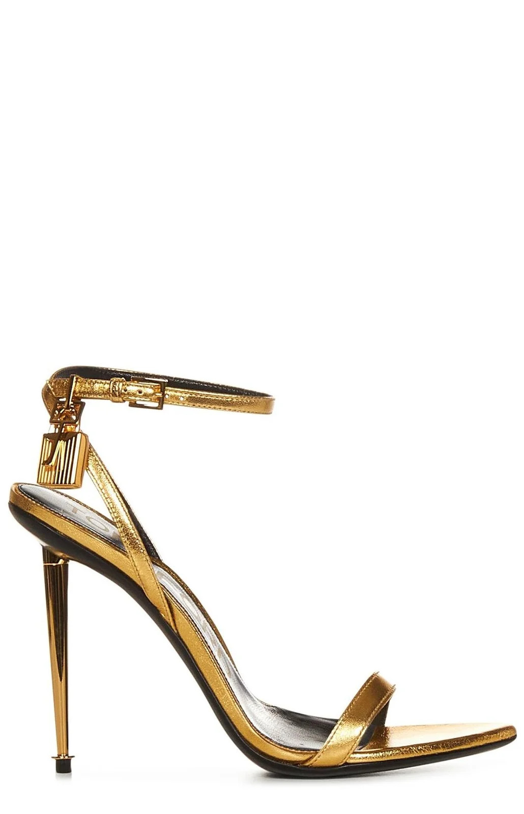 Tom Ford Laminated Padlock Pointy Sandals | Cettire Global