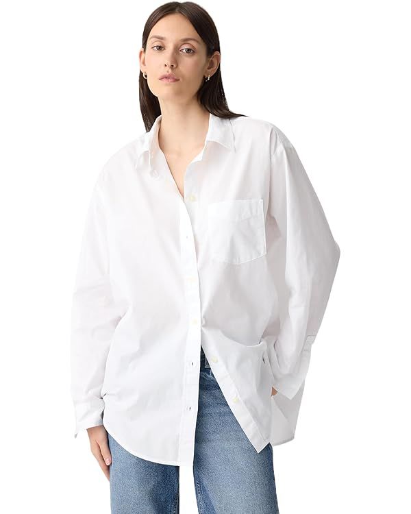 GAP Women's Poplin Big Shirt | Amazon (US)