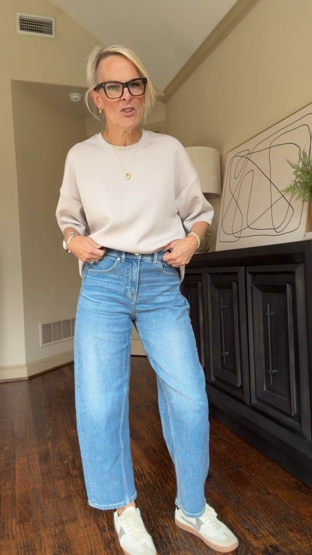 Barrel denim with spanx technology… Yes, please! Wearing my true size small

CSWANSONXSPANX go 15% off first time customer 

#LTKGiftGuide #LTKmomlife #LTKOver40