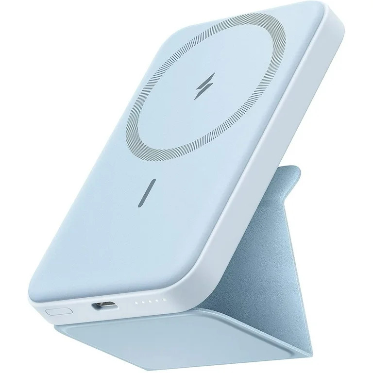 Anker 622 Magnetic Battery (MagGo) 5000mAh Wireless Power Bank Foldable Portable Charger, Blue | Walmart (US)