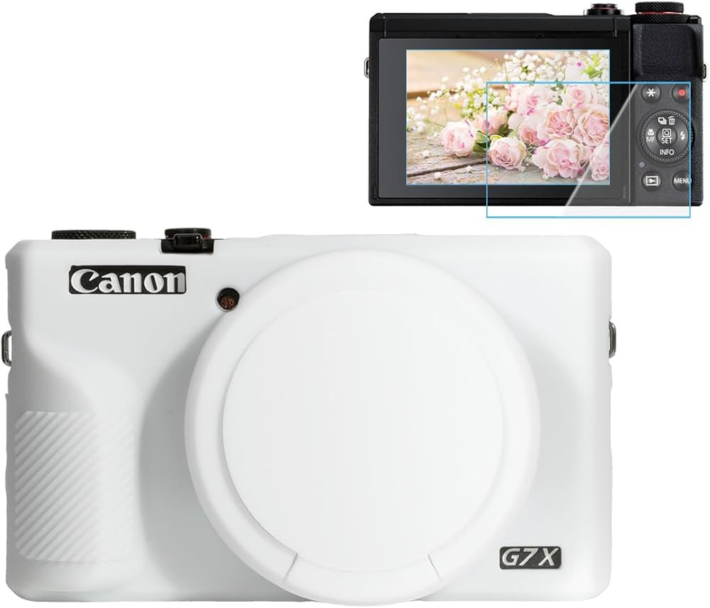 Pocoukate Case for Canon G7X Mark III Camera, Soft Silicone Protective Cover Skin with Removable ... | Amazon (US)