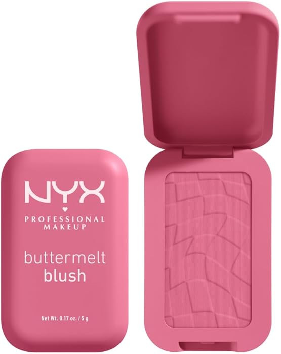 NYX PROFESSIONAL MAKEUP Buttermelt Powder Blush, Vegan Formula, Fade and Transfer-Resistant Blush... | Amazon (US)