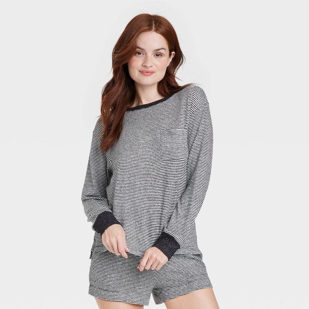Women's Striped Perfectly Cozy Sweatshirt - Stars Above™ | Target