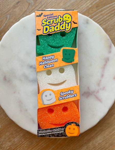 Special Edition Scrub Daddy Happy Halloween Scrub, Spooky Scubber. Flex texture scrubber. These were sold out last year. But back in stock! Kitchen scrubbing. Dishes scrub. Halloween & spooky 

#halloween
#scrubdaddy #scrub #sponge #kitchen #cleaning

#LTKFind #LTKhome #LTKSeasonal