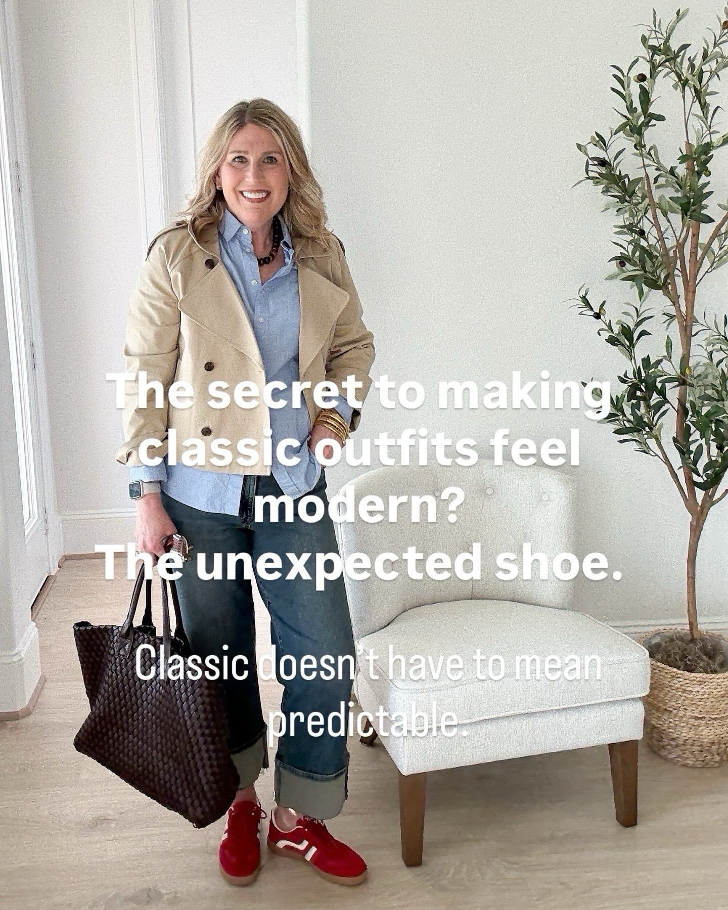 The secret to making classic outfits feel modern? The unexpected shoe. 👠

Because timeless doesn’t have to mean predictable — and the right shoe can take a simple outfit from nice to noticeable.

Try pairing: ✨ Sneakers with tailored trousers 🖤 Loafers with a soft dress 👢 Boots with a midi skirt

It’s the easiest way to refresh your look without losing yourself.

🚨 Swipe through to see my reel in this outfit! 🎥

Linking options for Spanx denim!  Use my discount code! ⬇️

—> Spanx discount code: CINDYXSPANX

#LTKWatchNow #LTKShoeCrush #LTKParties #LTKStyleTip #LTKHoliday #LTKGiftGuide #LTKFindsUnder50 #LTKFindsUnder100 

#LTKBeauty #LTKootd #LTKSeasonal #LTKPetite #LTKPlusSize #LTKTravel #LTKOver40 #LTKSaleAlert #LTKMidsize #LTKWorkwear