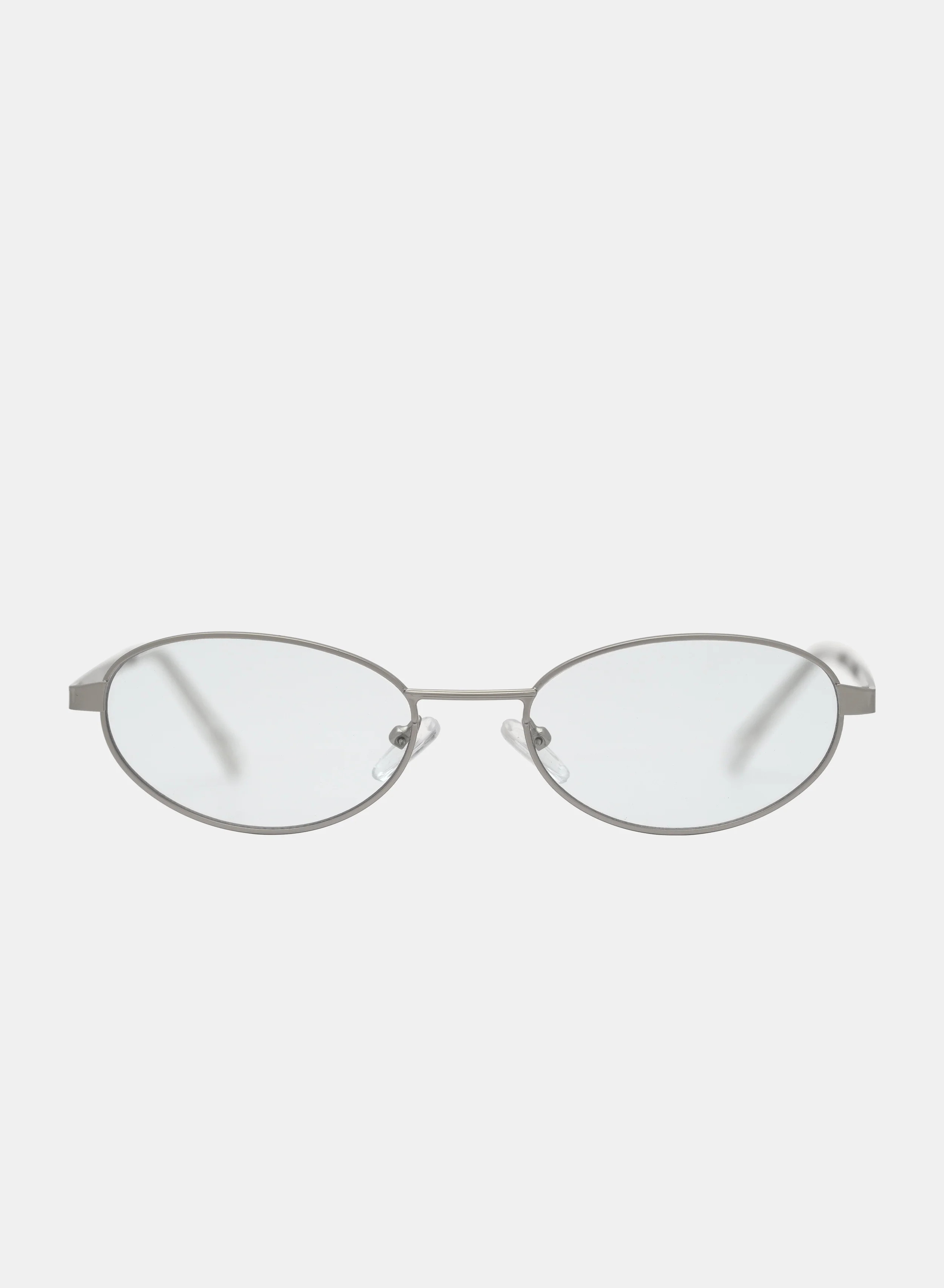 Rosie Cat Eye Blue Light Sunglasses – Silver Frame | Otra Eyewear