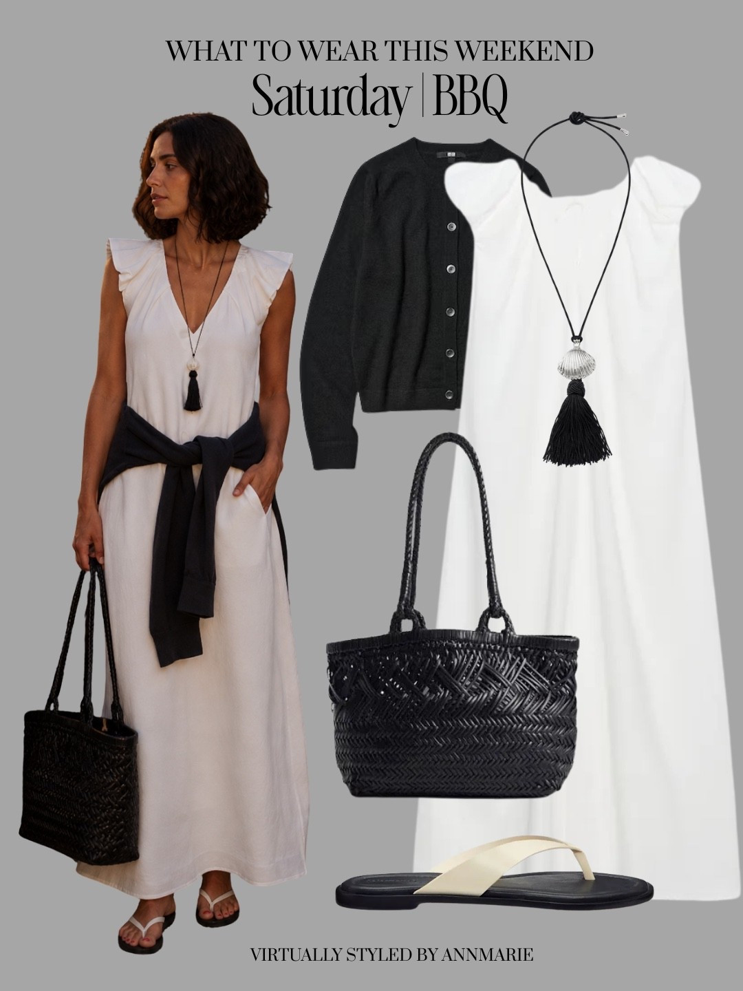 Summer outfit with a white dress

#LTKsummer #LTKstyletip #LTKover50style