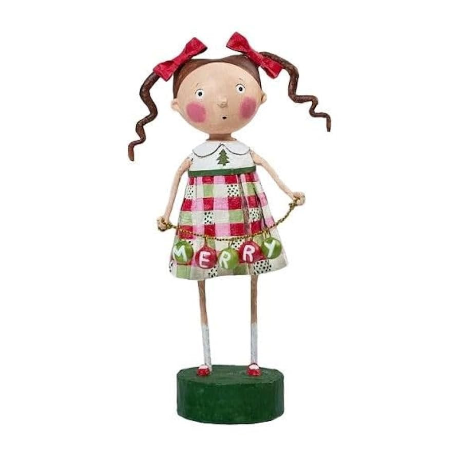 ESC Lori Mitchell Christmas Winter Merry Mary in Checkered Dress, 7 Inches Tall, Multicolor | Amazon (US)