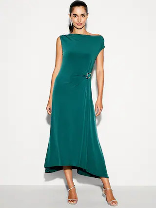The Occasion by Old Navy Twist-Front Jersey Midi Dress | Old Navy (CA)