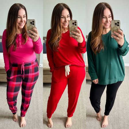 SOMA Pajamas 

Cozy style | pjs | loungewear | midsize fashion | size large | curve style | comfy casual | plaid pajamas | red pajamas | green tunic 

#LTKcurves #LTKstyletip #LTKSeasonal