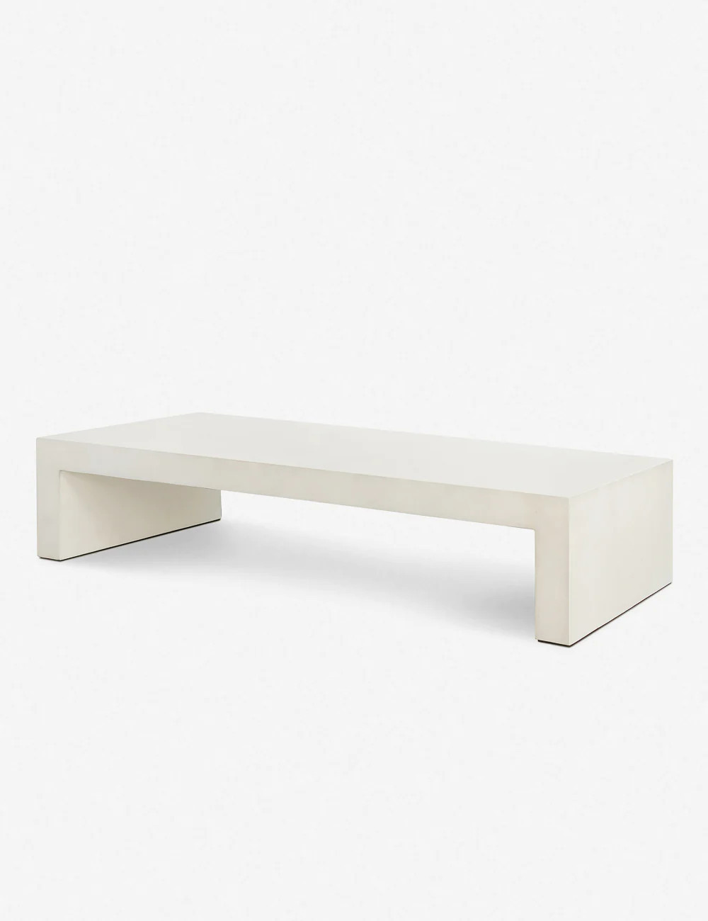Oden Indoor / Outdoor Coffee Table, White | Lulu and Georgia 