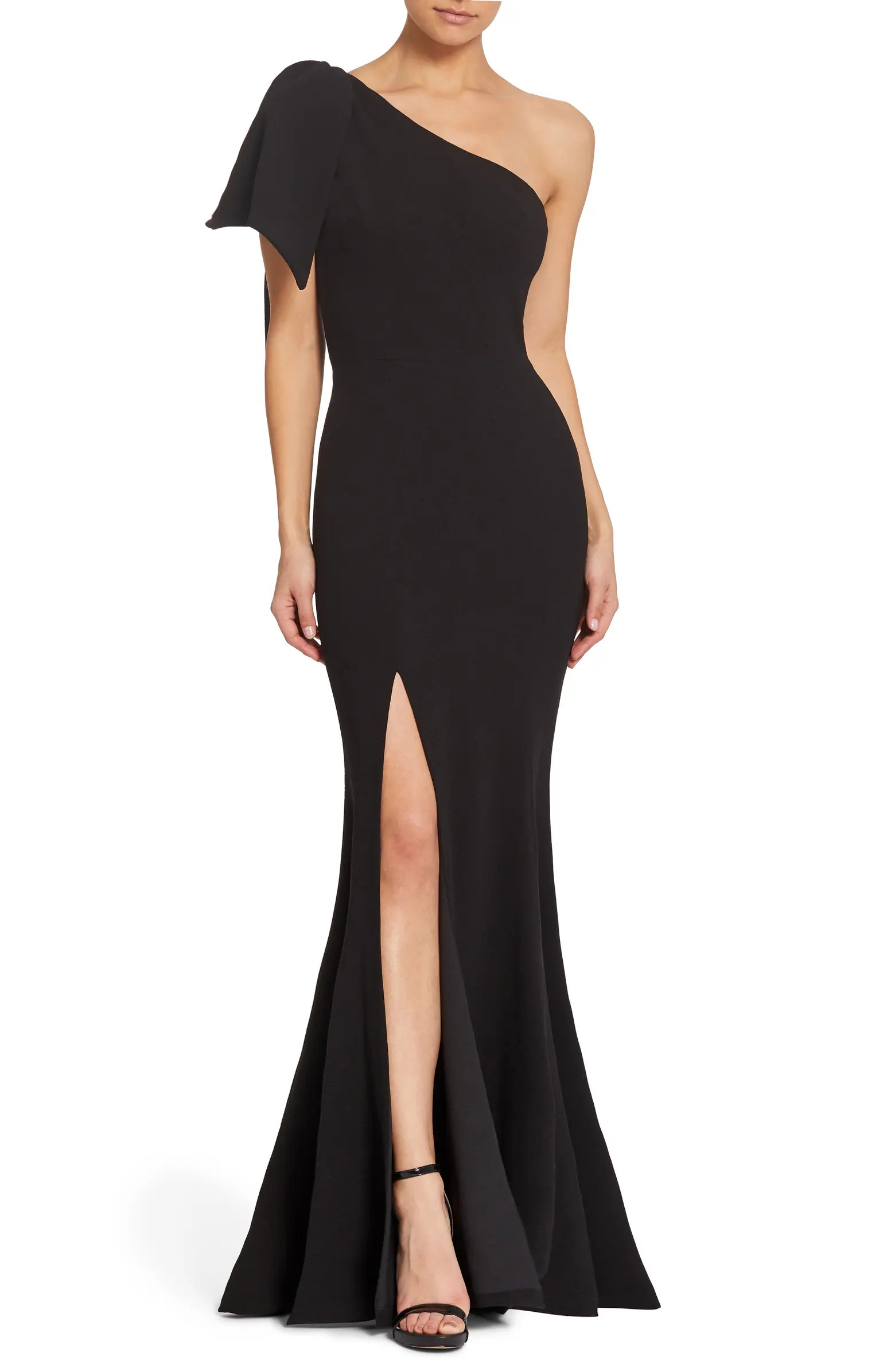 Georgina One-Shoulder Crepe Gown | Nordstrom