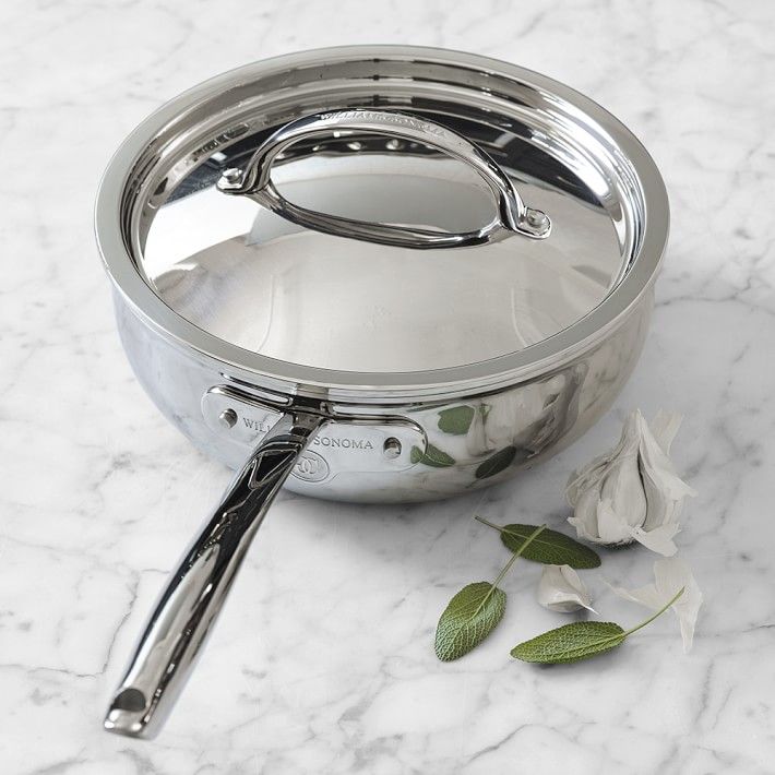 Williams Sonoma Thermo-Clad Stainless-Steel Essential Pan, 3 1/2-Qt. | Williams-Sonoma