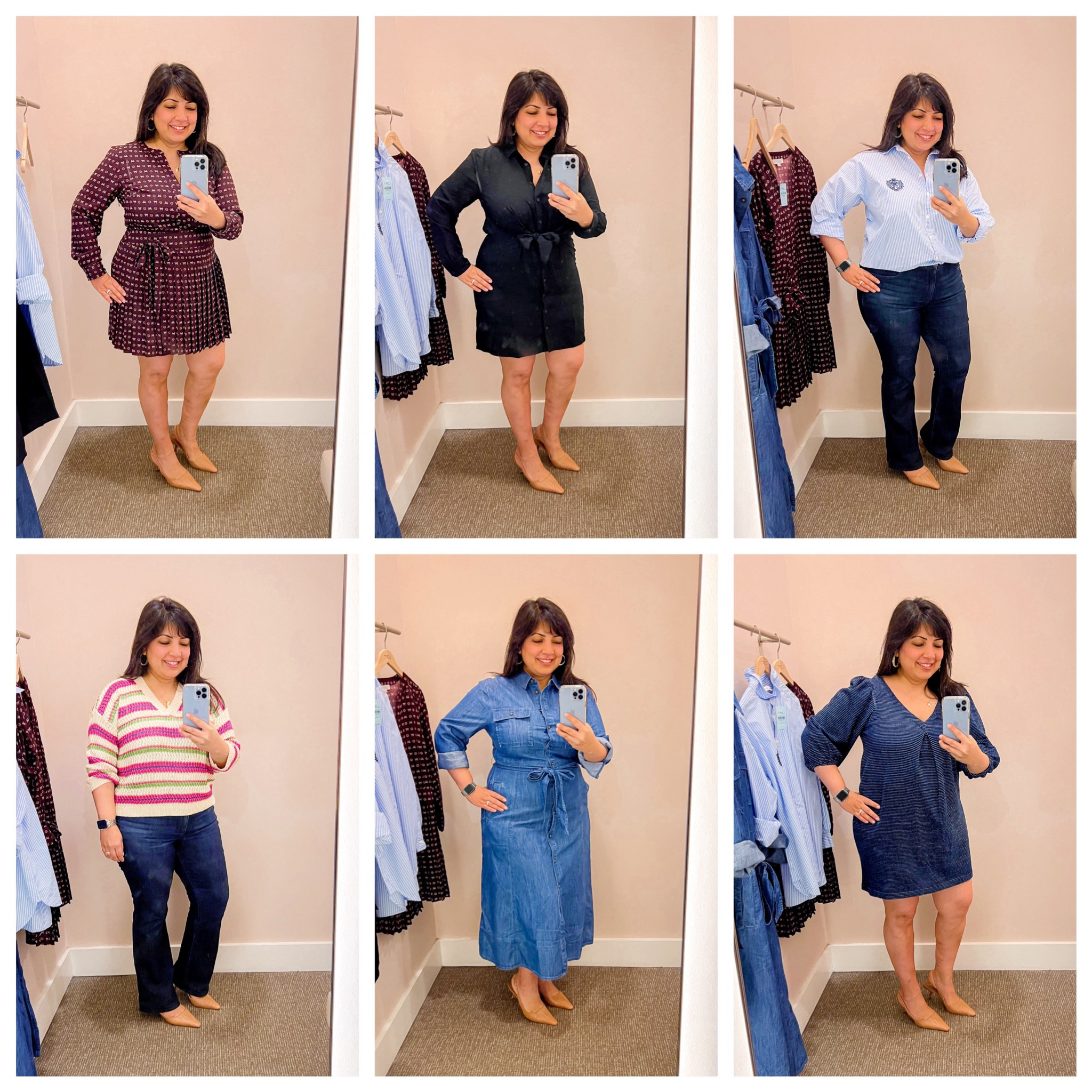 Loft sale! Extra 50% off sale styles + an extra 20% off your $150+ purchase! Lots of great dresses and tops for fall at Loft and they’re all on sale right now! I recently did a little try-on and found some good ones that are perfect for workwear! So many options for creating some great fall outfits! Wearing all of the Loft items shown here in either a size 12 petite or large petite.

Wit and Wisdom bootcut jeans size 12 petite. Sam Edelman sling back heels true to size. Kendra Scott gold hoop earrings. Electric Picks necklace. 

#LTKSaleAlert #LTKMidsize #LTKFindsUnder50